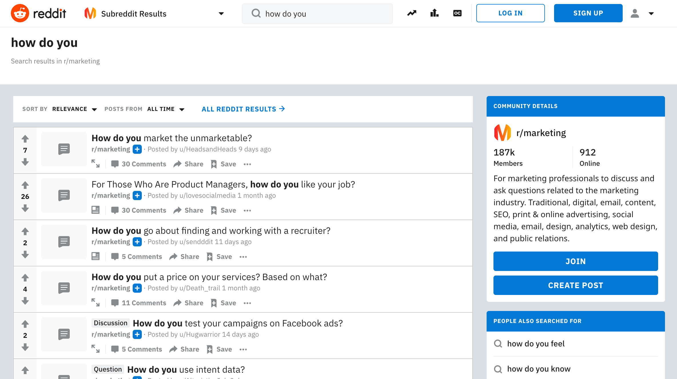 Using subreddits to come up with blogpost ideas