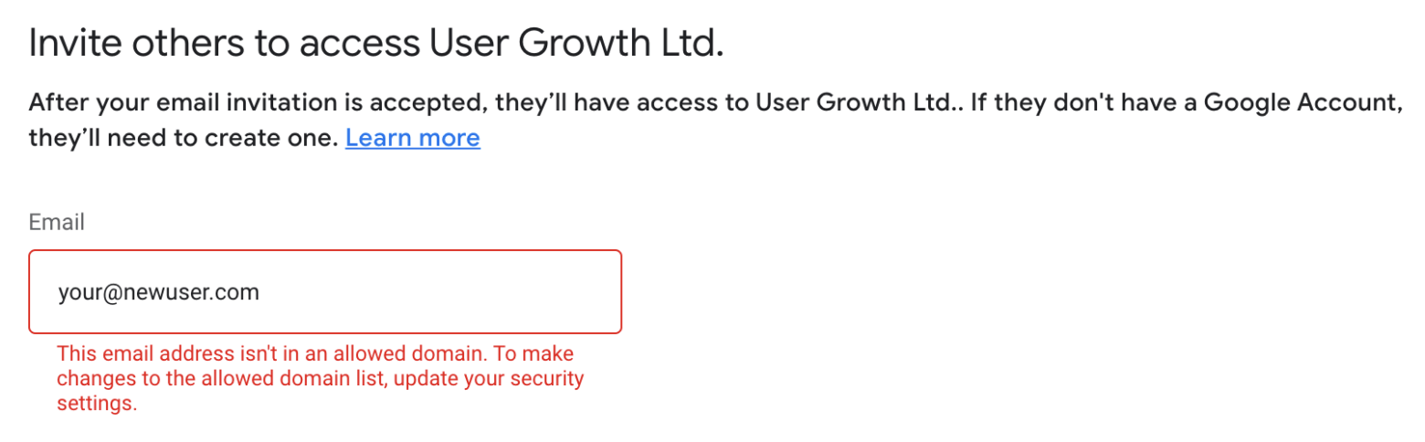 Adding a non-authorized domain to Google Ads