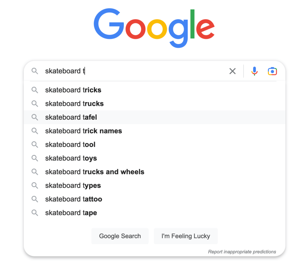 Using Google Autocomplete for long-tail keywords